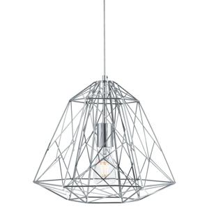 Searchlight Chrome draadlamp Geometric Cage Ø 39cm 7271CC