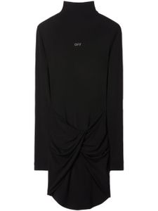 Off-White robe à détail torsadé - Noir