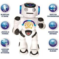 LEXIBOOK Powerman - interactieve educatieve robot voor spelen en leren, dansen, muziek spelen, educatieve quiz, speerschijven