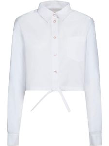 Marni chemise crop à col boutonné - Blanc