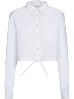 Marni chemise crop à col boutonné - Blanc