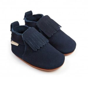 Boumy babyslofjes Carmel navy suède Maat