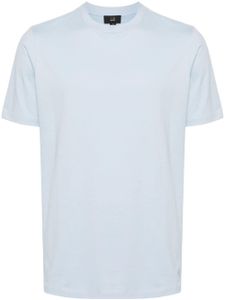 Dunhill t-shirt en coton à logo brodé - Bleu