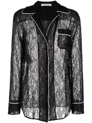 Philosophy Di Lorenzo Serafini chemise Stretch en dentelle - Noir