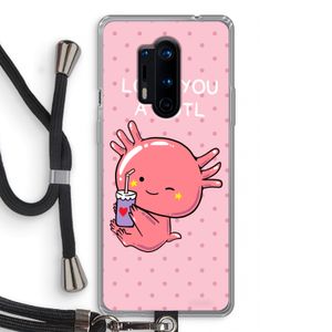 Love You A Lotl: OnePlus 8 Pro Transparant Hoesje met koord