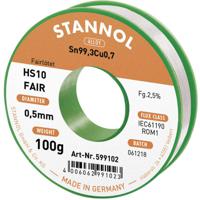 Stannol HS10-Fair Soldeertin Spoel Sn99,3Cu0,7 ROM1 100 g 0.5 mm - thumbnail