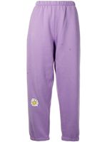 Natasha Zinko pantalon de jogging court imprimé - Violet