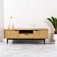 BASE TV-meubel Erron Mangohout, 140 cm - Naturel - thumbnail