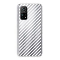 Strepen zwart-wit: Xiaomi Mi 10T 5G Transparant Hoesje