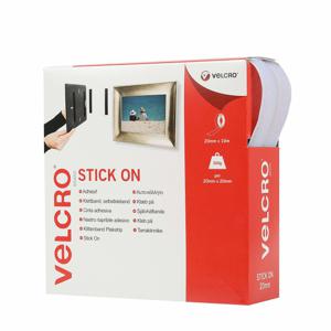 VELCRO® VEL-EC60219 Klittenband Om vast te plakken Haak- en lusdeel (l x b) 10000 mm x 20 mm Wit 10 m