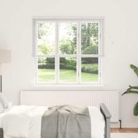 Raam Blind met gordijnen Anders Wit 80 x 130 cm Aluminium
