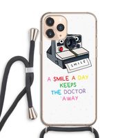 Smile: iPhone 11 Pro Transparant Hoesje met koord
