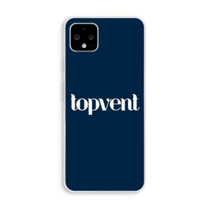 Topvent Navy: Pixel 4 XL Transparant Hoesje