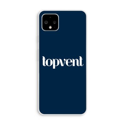 Topvent Navy: Pixel 4 XL Transparant Hoesje