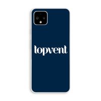 Topvent Navy: Pixel 4 XL Transparant Hoesje