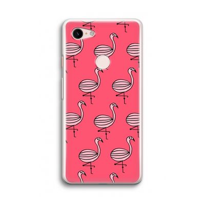 Flamingo: Google Pixel 3 Transparant Hoesje