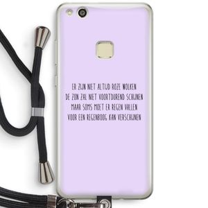 Regenboog: Huawei Ascend P10 Lite Transparant Hoesje met koord