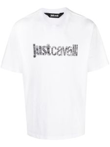 Just Cavalli t-shirt en coton à logo imprimé - Blanc