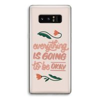 Optimistic flower girl: Samsung Galaxy Note 8 Transparant Hoesje