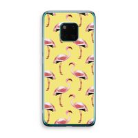 Flamingo's geel: Huawei Mate 20 Pro Transparant Hoesje