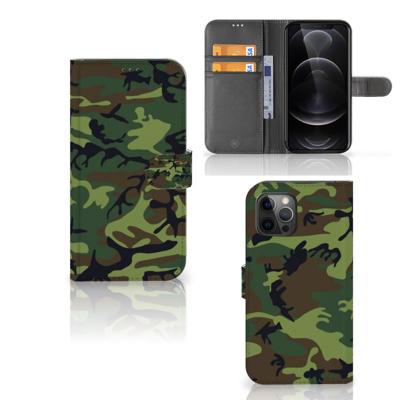 Apple iPhone 12 Pro Max | Telefoon Hoesje | Army Dark