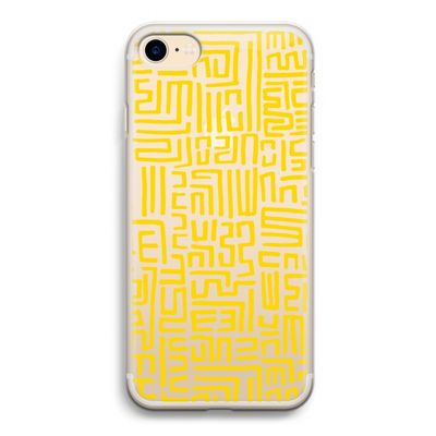 Majorelle Blue Print: iPhone 7 Transparant Hoesje