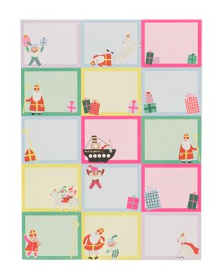HEMA Naamstickers Sint - 30 Stuks
