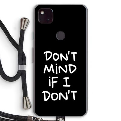 Don't Mind: Pixel 4a 5G Transparant Hoesje met koord
