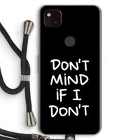 Don't Mind: Pixel 4a 5G Transparant Hoesje met koord