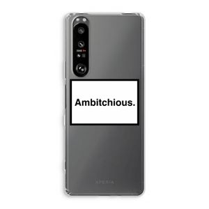 Ambitchious: Sony Xperia 1 III Transparant Hoesje