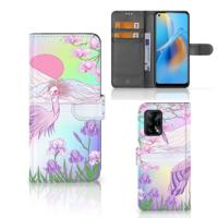 OPPO A74 4G | Telefoonhoesje | Met pasjeshouder | Bird