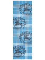 Burberry écharpe imprimée à bords francs - Bleu