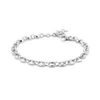 Armband Fantasieschakel zilver 4,3 mm 16,5 + 3 cm