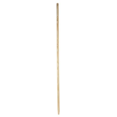 Houten universele Bezemsteel FSC Hout - 130 cm - met klem-uiteinde