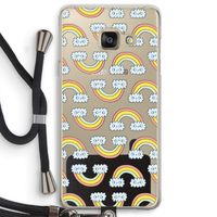 Regenboog: Samsung Galaxy A3 (2016) Transparant Hoesje met koord