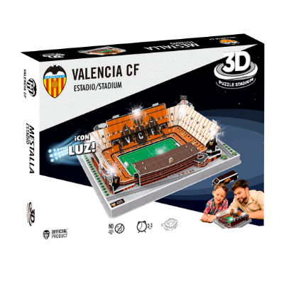 Valencia CF Mestalla Stadion - 3D Puzzel (LED Editie)