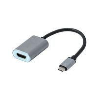 i-tec Metal C31METALHDMI60HZ video kabel adapter 0,15 m USB Type-C HDMI Grijs, Turkoois - thumbnail