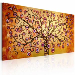 Handgeschilderd schilderij - Abstracte boom  120x60cm