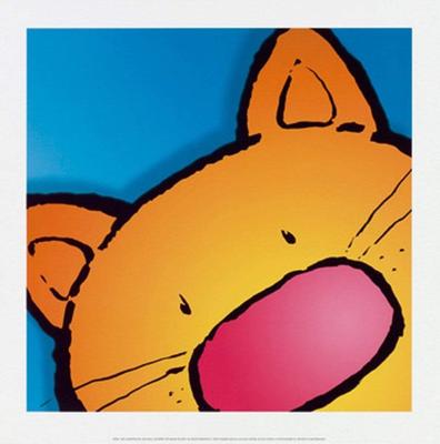 Kunstdruk Jean Paul Courtsey - Cat 30x30cm