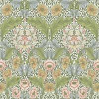 Dutch Wallcoverings Hidden Tr2 -Myrtle Green/Yellow - Groen/Geel