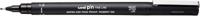 Uni Pin fineliner, ronde punt, 1,2 mm, zwart Uni Pin fineliner, ronde punt, 1,2 mm, zwart