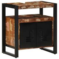 Badkamerkast 38x33x160 cm massief recycled hout