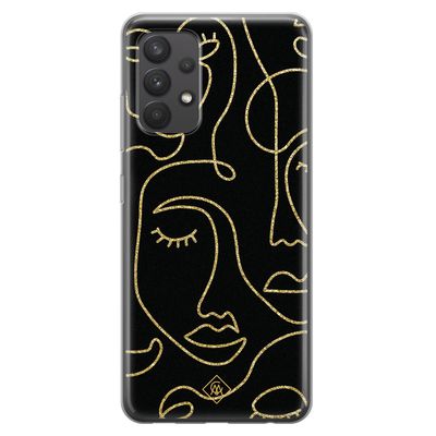Samsung Galaxy A32 4G siliconen hoesje - Abstract faces