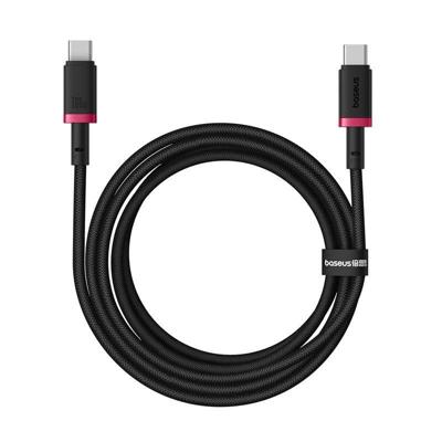 Baseus Dura Type C naar Type C 100 W snellaadkabel 2 m Zwart, Rood