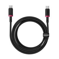 Baseus Dura Type C naar Type C 100 W snellaadkabel 2 m Zwart, Rood
