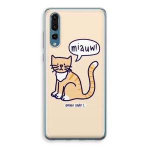 Miauw: Huawei P20 Pro Transparant Hoesje