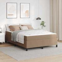 Bedframe met matras Cappuccino 140 x 190 cm Kunstleer