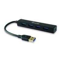 Equip 128953, 4-port usb hub, usb 3.2 gen 1 type-a, 5000 mbit/s, black