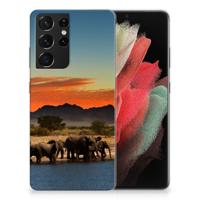 Samsung Galaxy S21 Ultra | TPU Hoesje | Olifanten