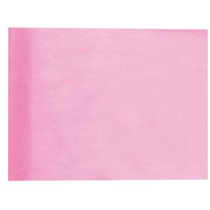 Tafelloper babyshower/geboorte meisje op rol - lichtroze - 30 cm x 10 m - non woven polyester